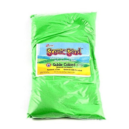 Scenic Sand Activa 5 lbs Bag of Colored Sand, Light Green SC81434